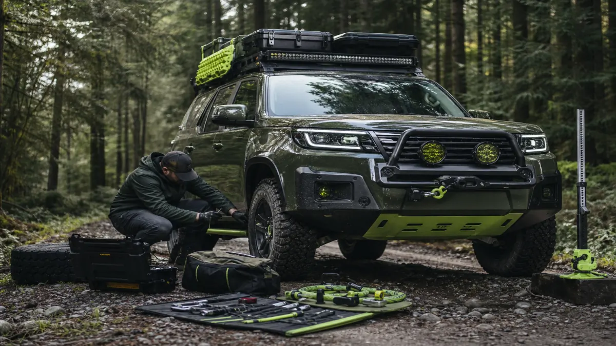 Offroad-Vorbereitung und Checkliste am Fahrzeug, 1200x675